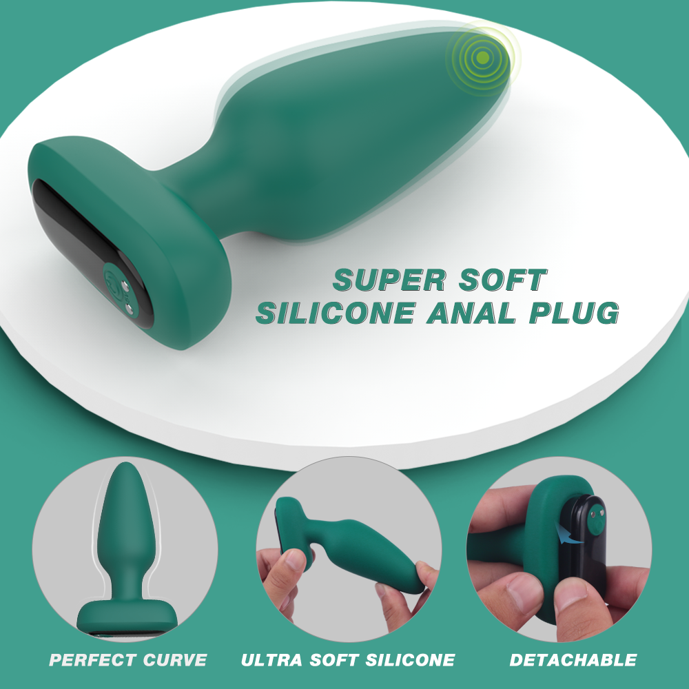 Anal plug vibrator for couples